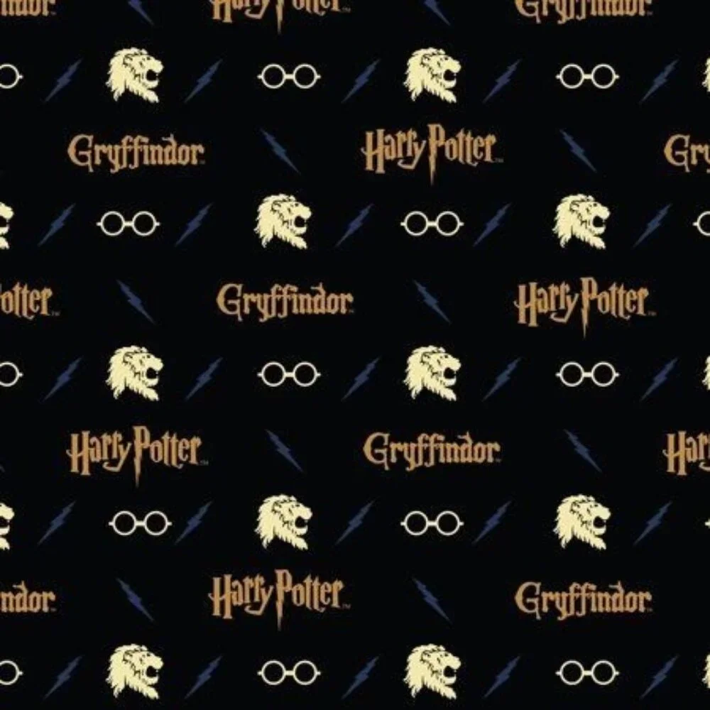 Cotton Fabric Harry Potter House of Gryffindor Lion 44 X 1 Yard Precut